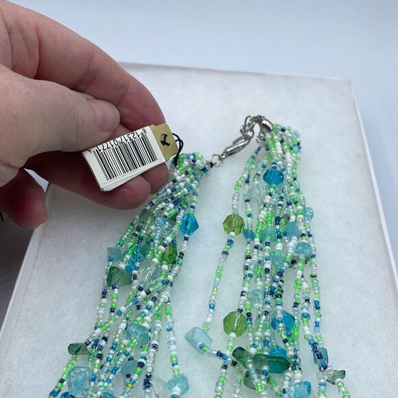 NWT Calypso Studio’s Ocean Carnival necklace & earrings. - Picture 5 of 8
